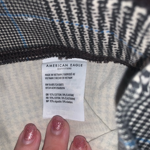 🔵American Eagle plaid leggings - Picture 4 of 4